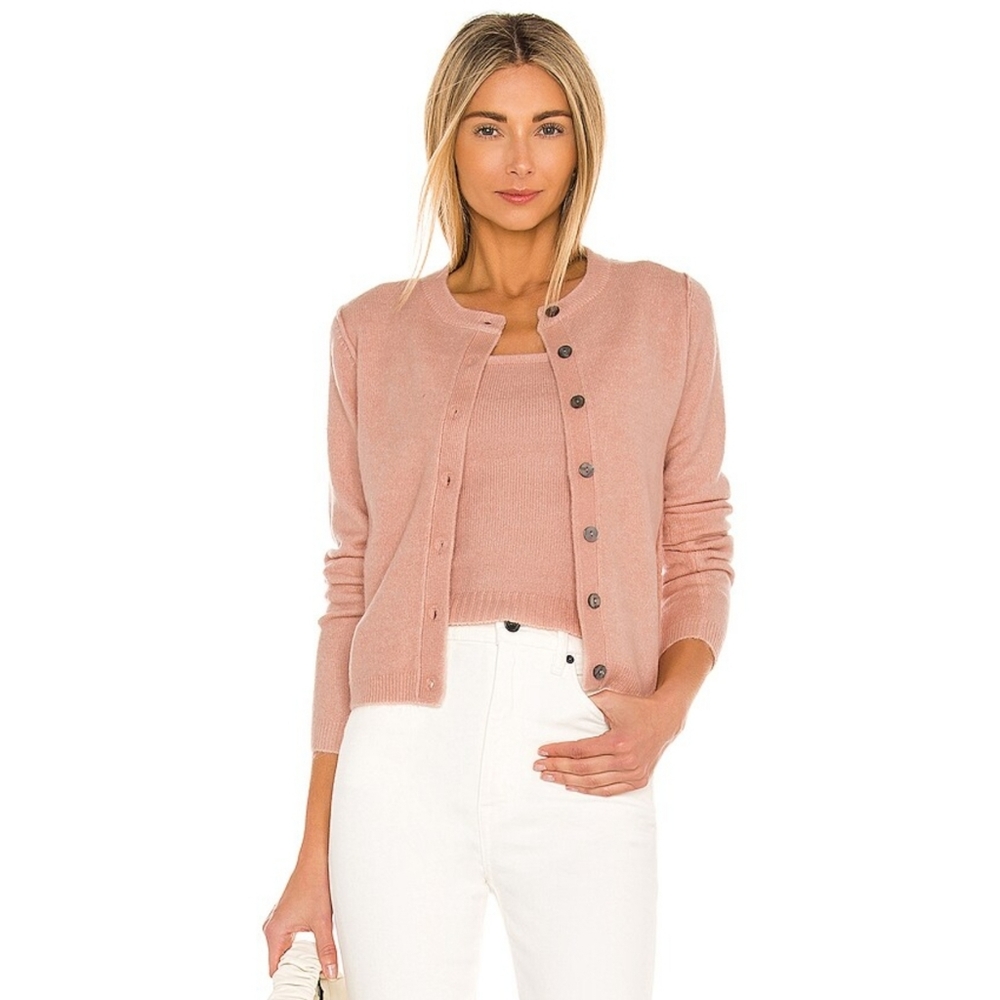 Line and Dot Haven Cardigan Sweater Size Large Color Pink